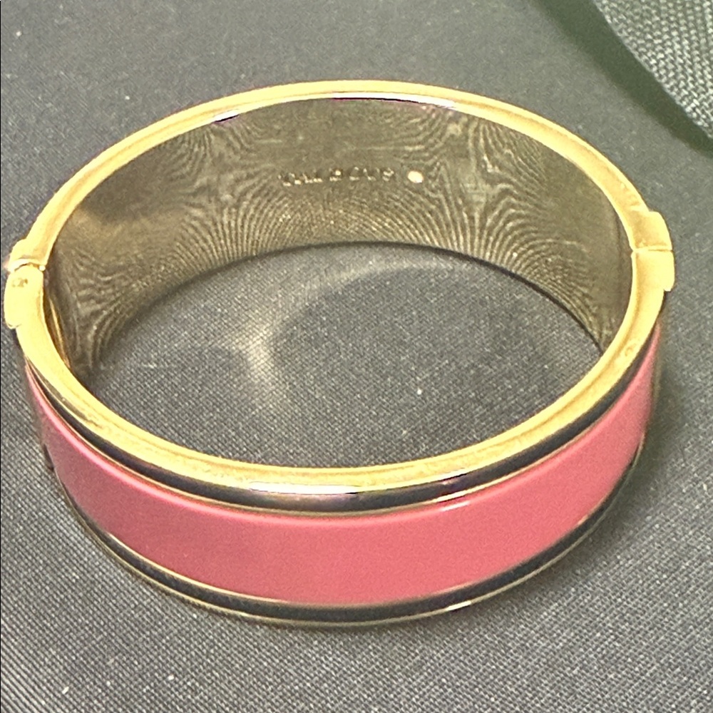 Talbots Gold and Pink Enamel Bracelet